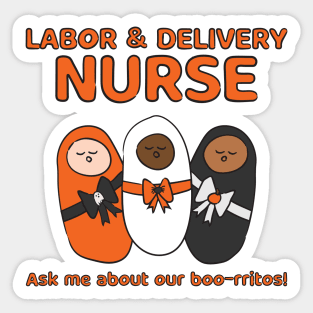 Labor and Delivery Boo-rritos Sticker